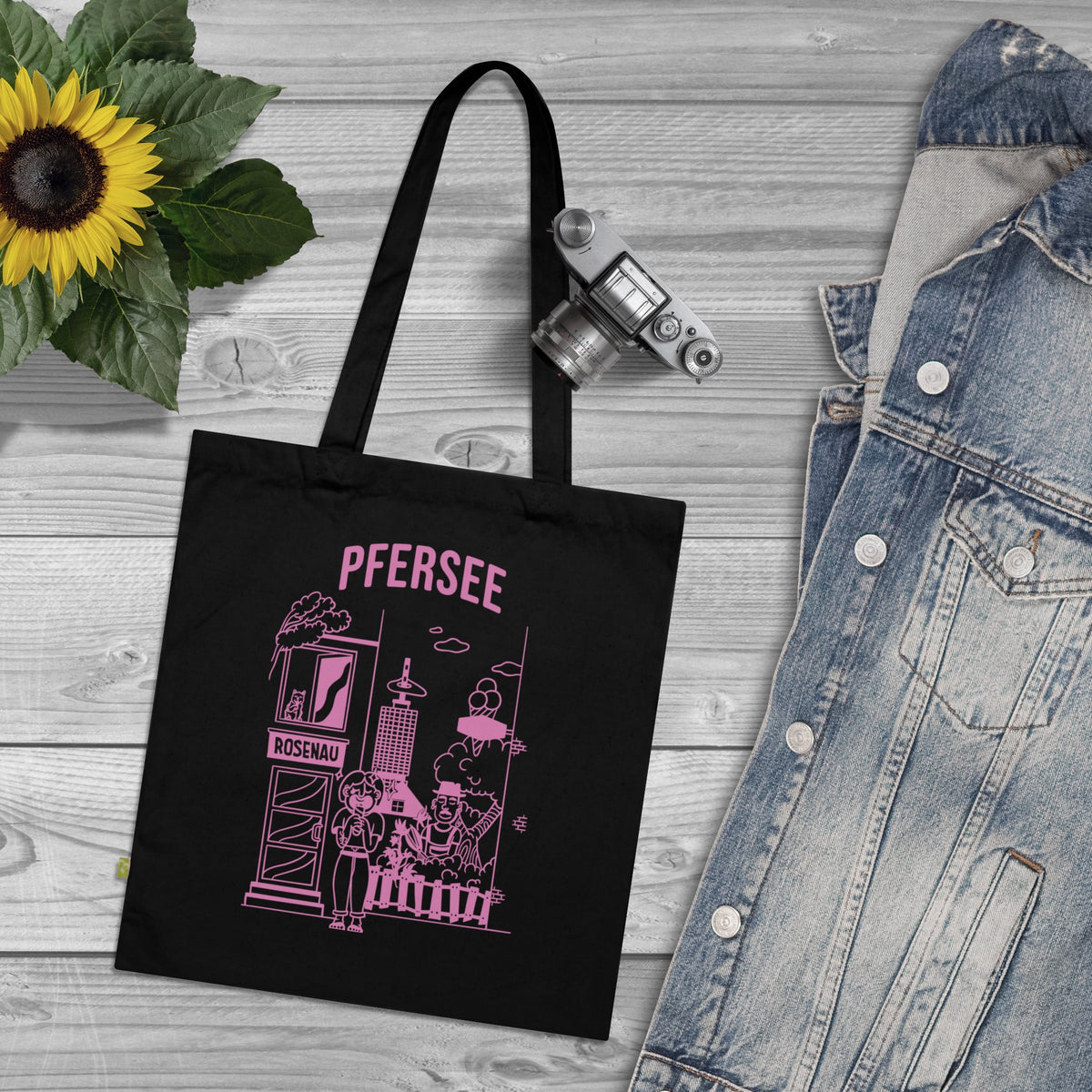 Pfersee Tote-Bag Schwarz