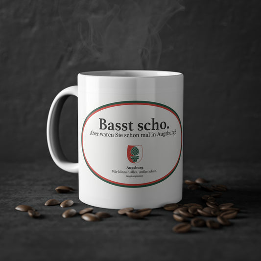 Basst Scho Sticker Tasse